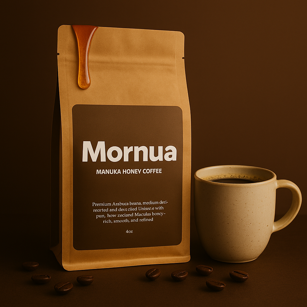 Manuka Honey Coffee – 4oz Whole Bean | Premium Arabica, Naturally Sweet