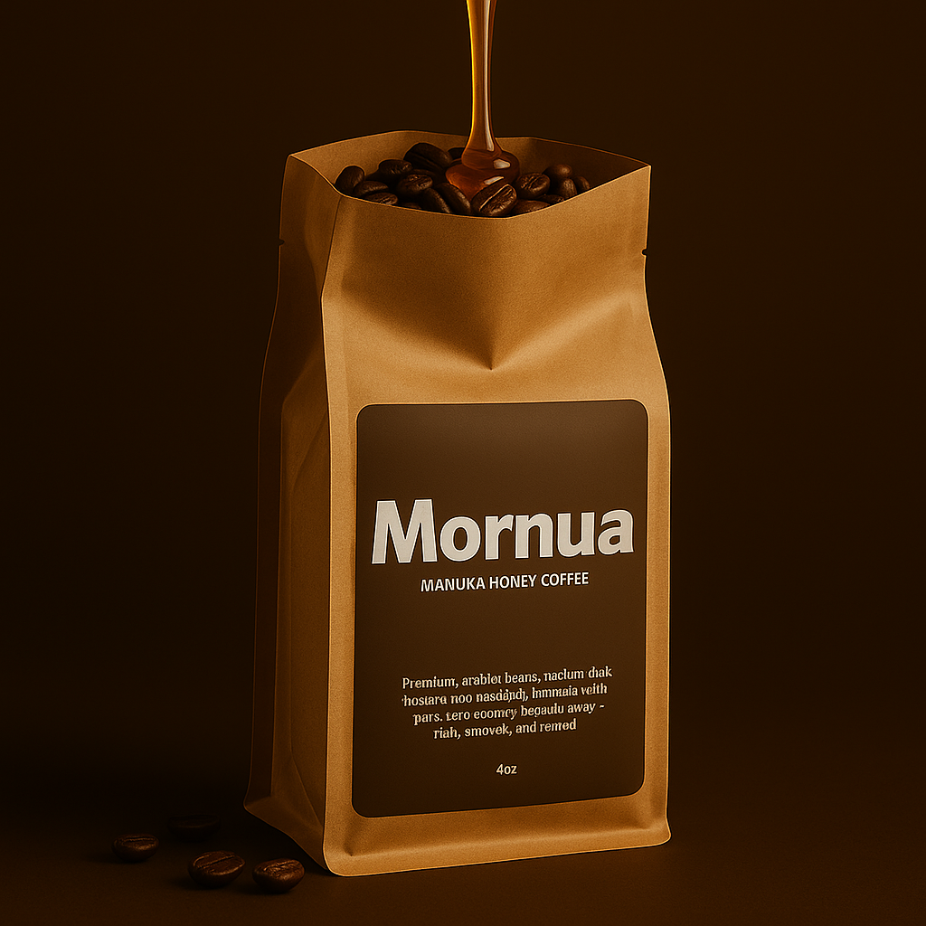 Manuka Honey Coffee – 4oz Whole Bean | Premium Arabica, Naturally Sweet